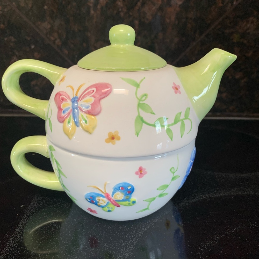 Tea for One with Butterflies